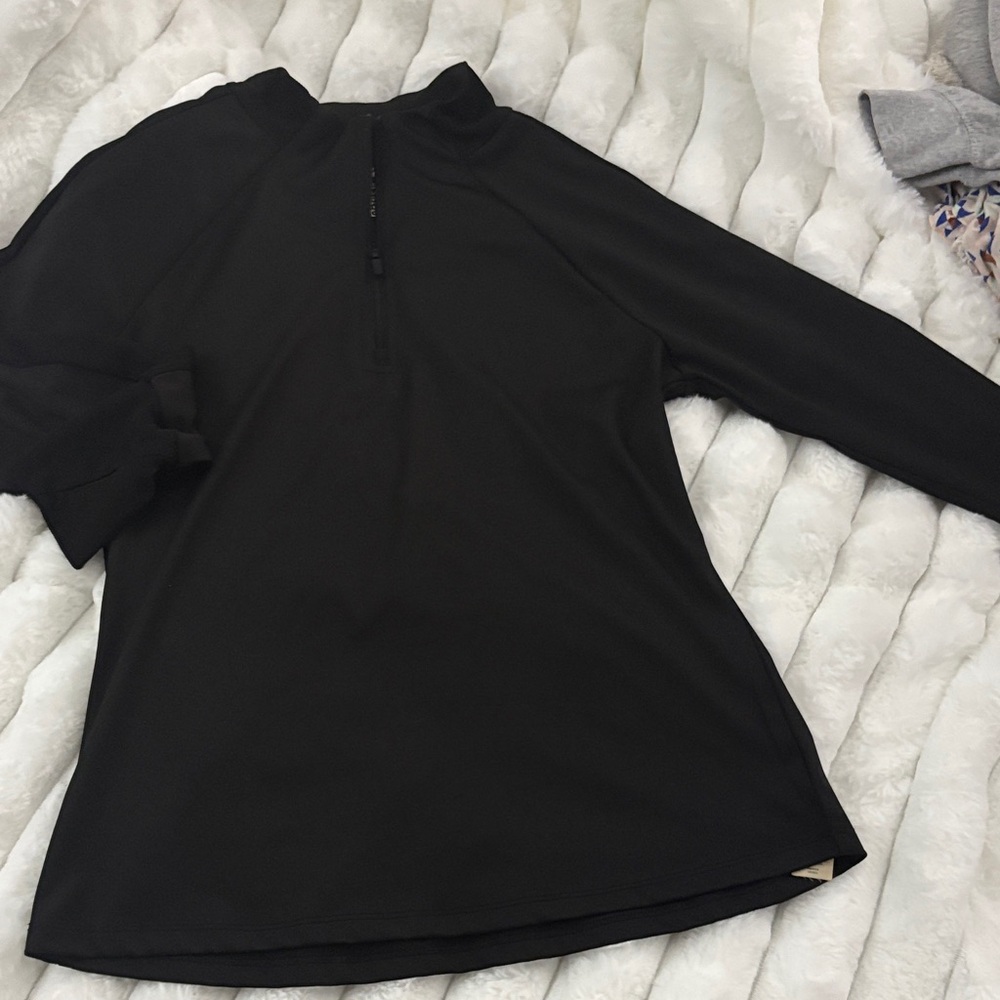 Black Long Sleeve Athletics Top
